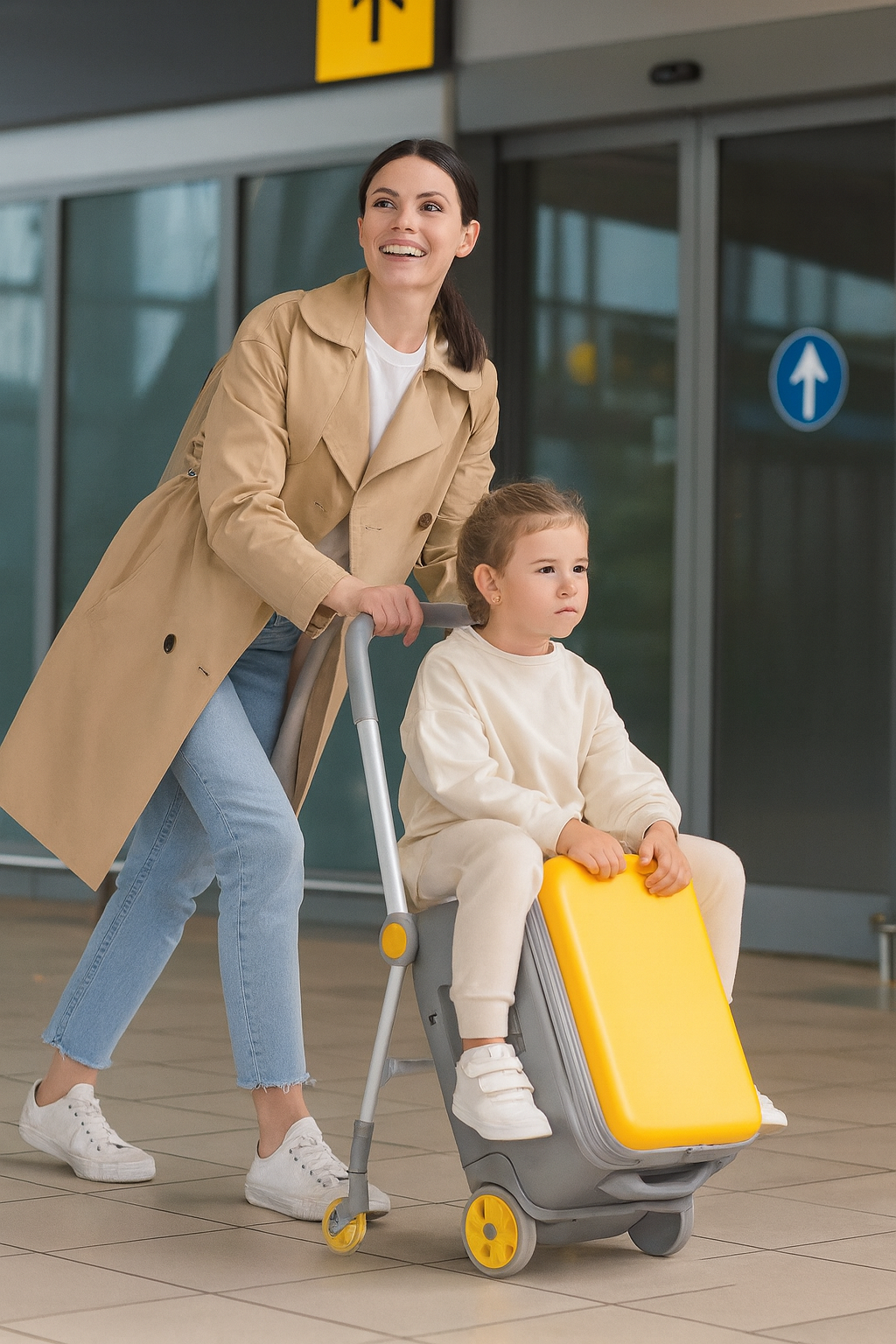 Kids Ride-On Carry-On Suitcase