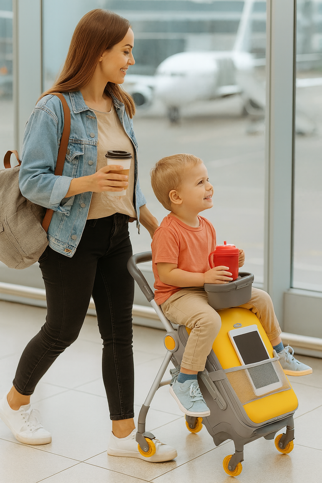 Kids Ride-On Carry-On Suitcase