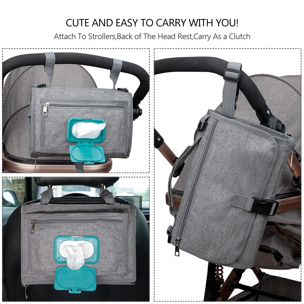3-in-1 Portable Baby Changing Pad