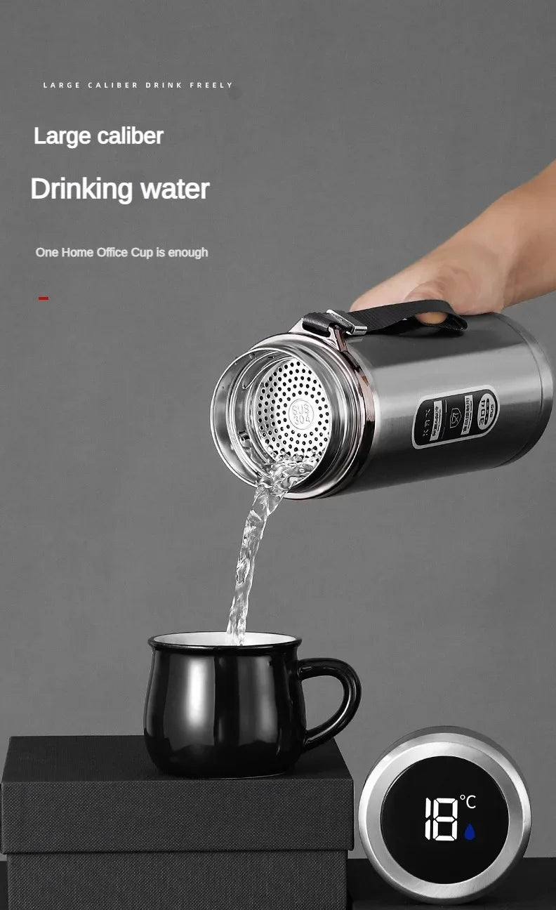 Smart Thermos Bottle with LED Temperature Display