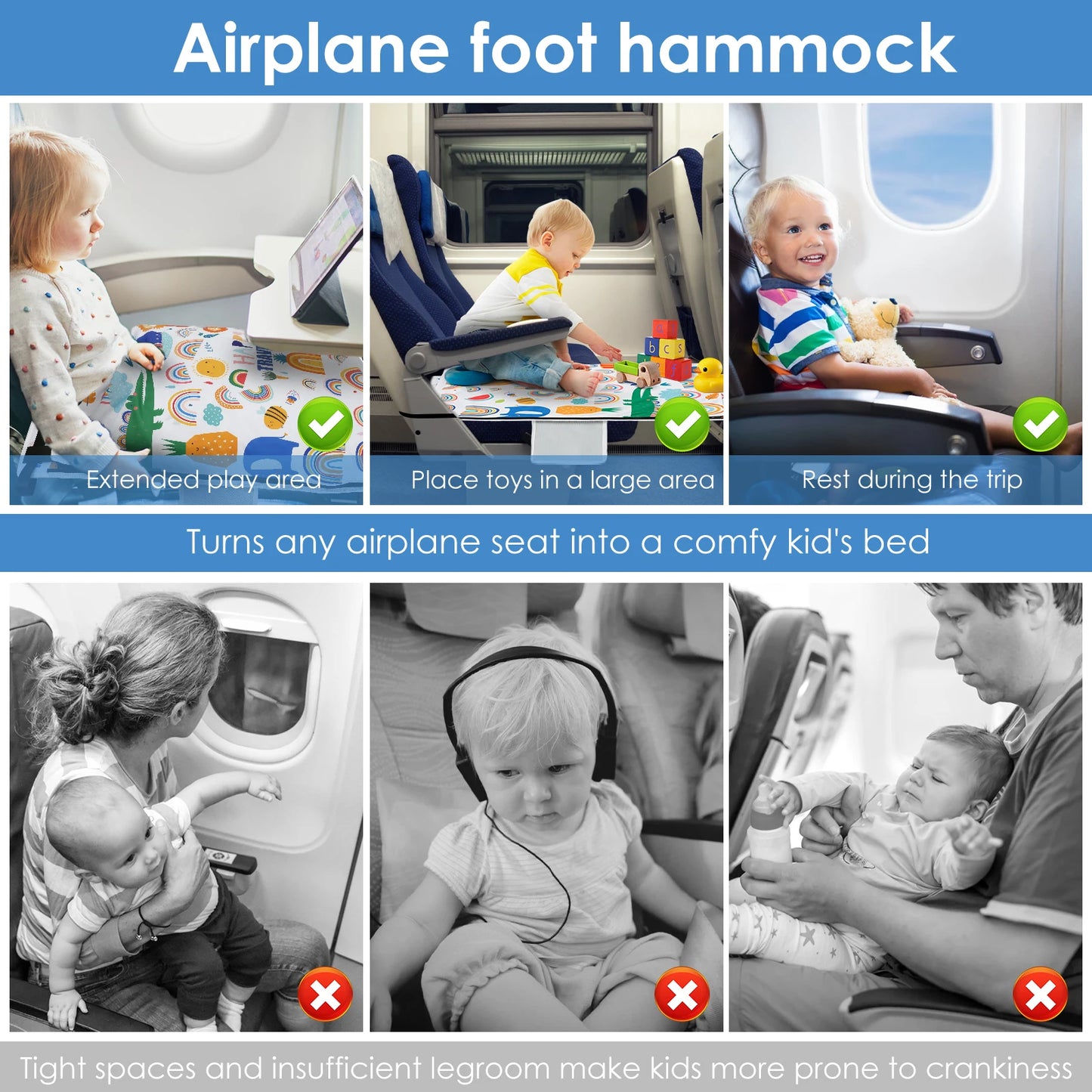 Toddler Travel Airplane Bed
