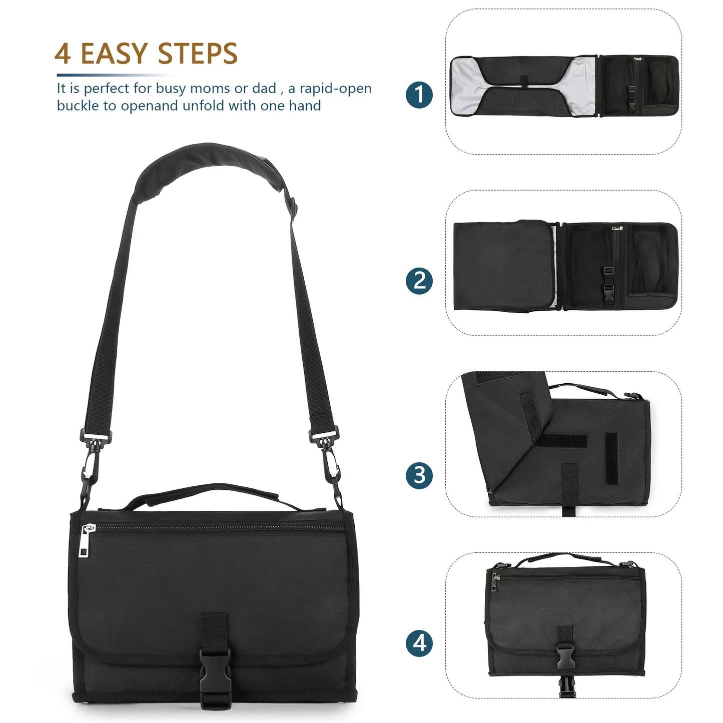 3-in-1 Portable Baby Changing Pad