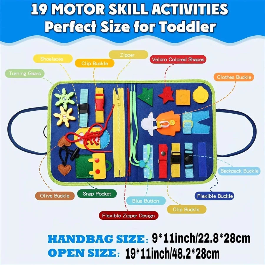 Montessori Travel Busy Board