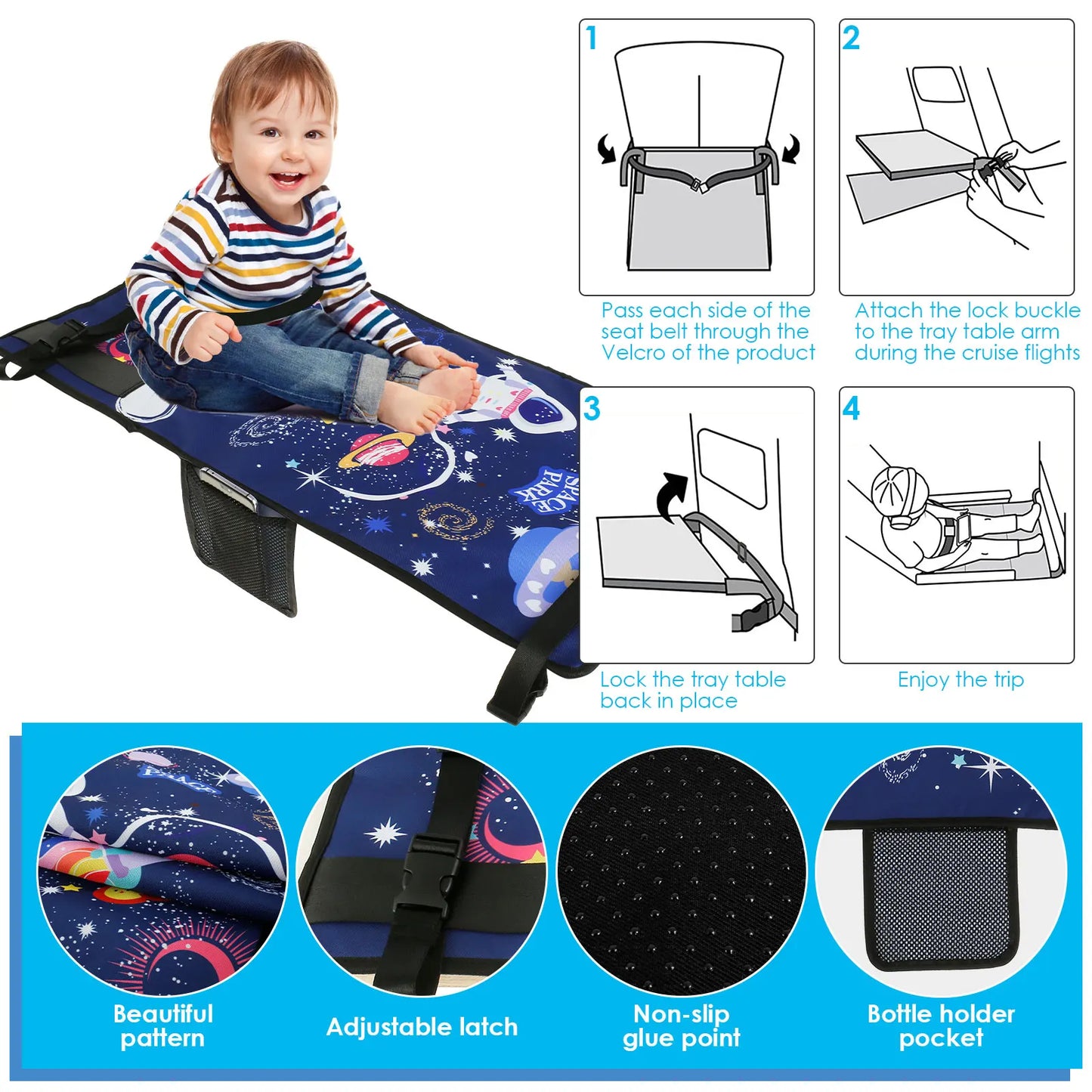 Portable Airplane Seat Extender