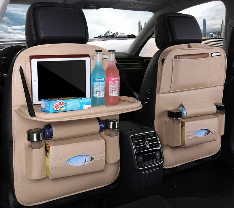 Car Seat Back Organizer with Foldable