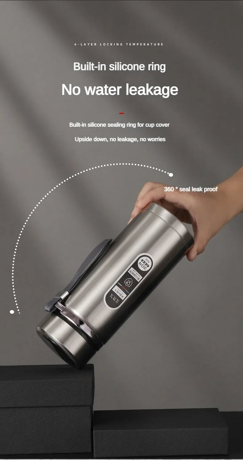 Smart Thermos Bottle with LED Temperature Display
