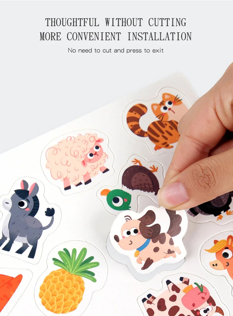Activity Sticker Book for Kids Ages 2-6