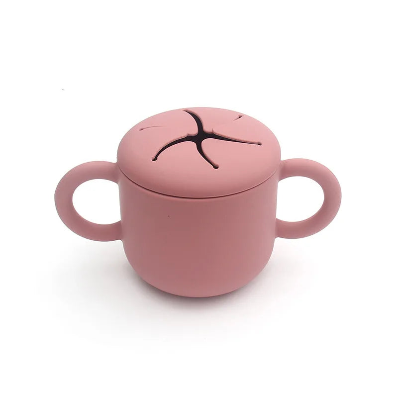 Snack ‘n’ Slurp Cup – BPA-Free Silicone for Toddlers