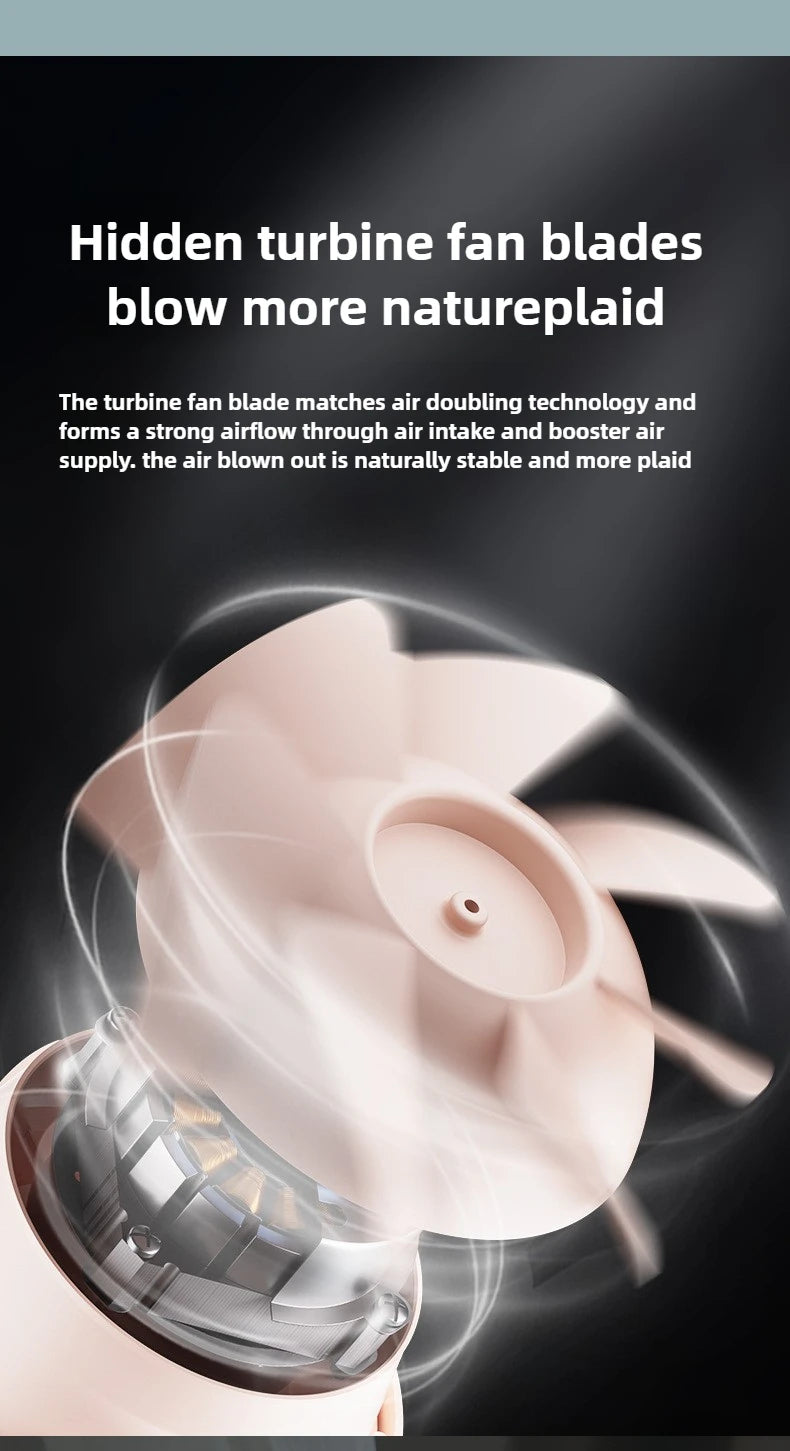 Bladeless Baby Stroller Fan with LED Display