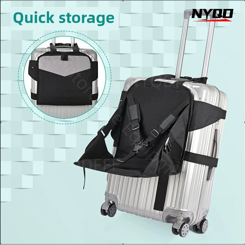 Kids Travel Seat & Luggage Strap – Hands-Free Travel Hack
