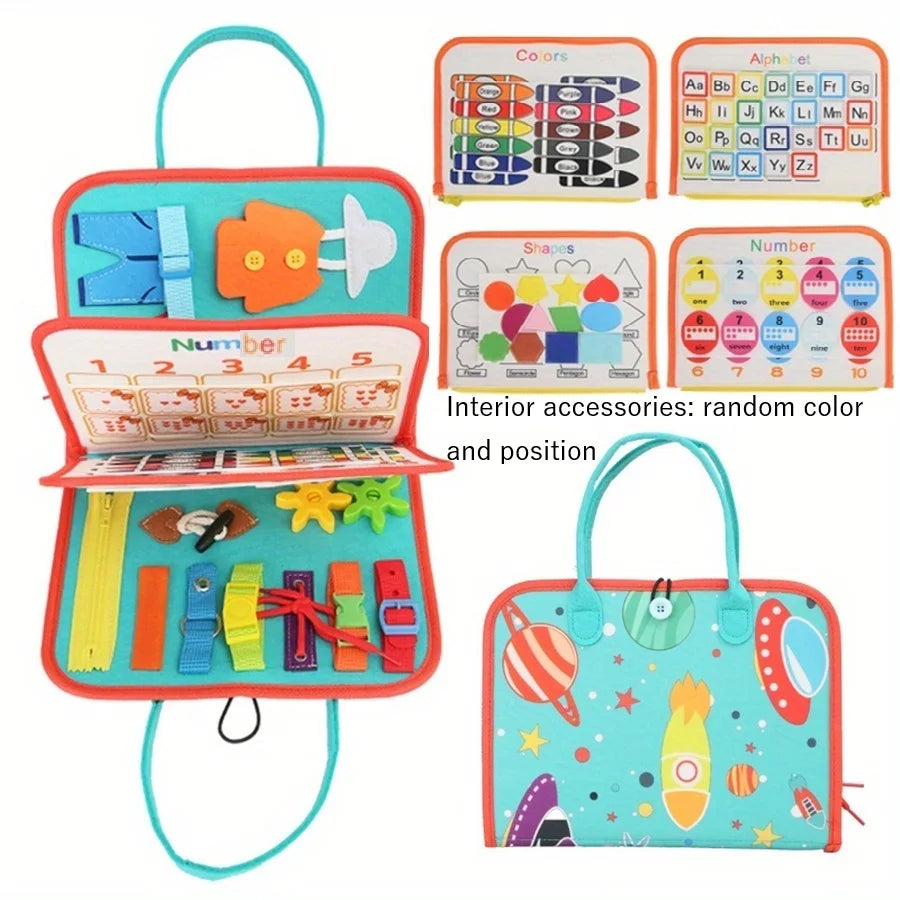 Montessori Travel Busy Board