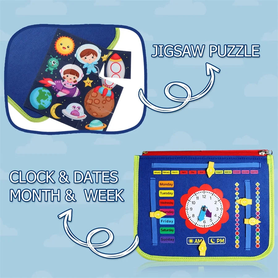 Montessori Travel Busy Board
