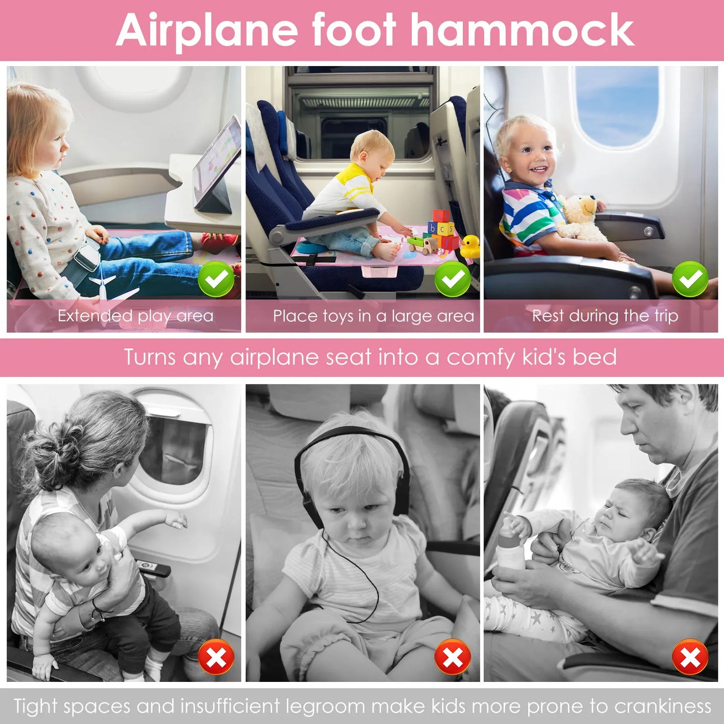 Portable Airplane Seat Extender