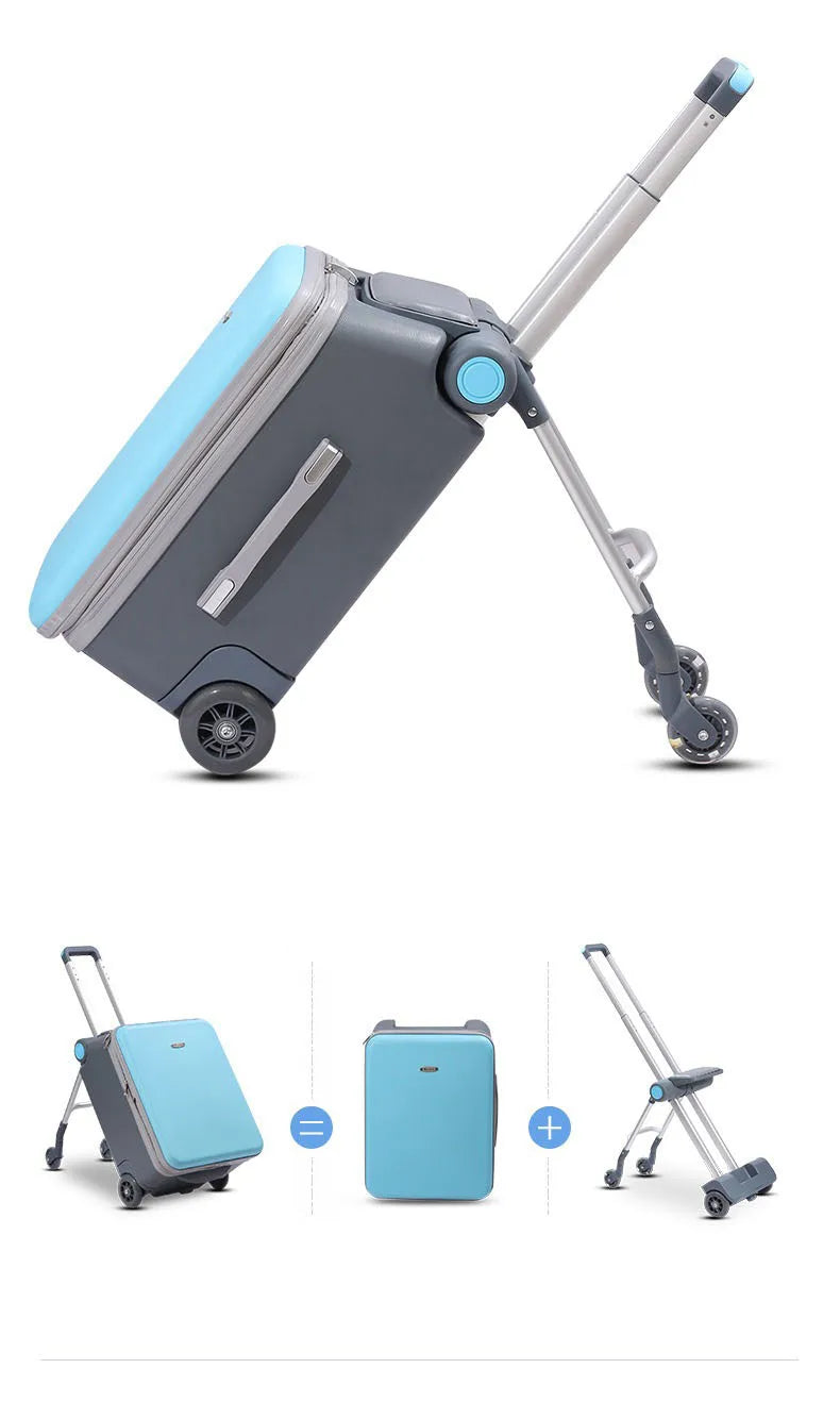 Kids Ride-On Carry-On Suitcase