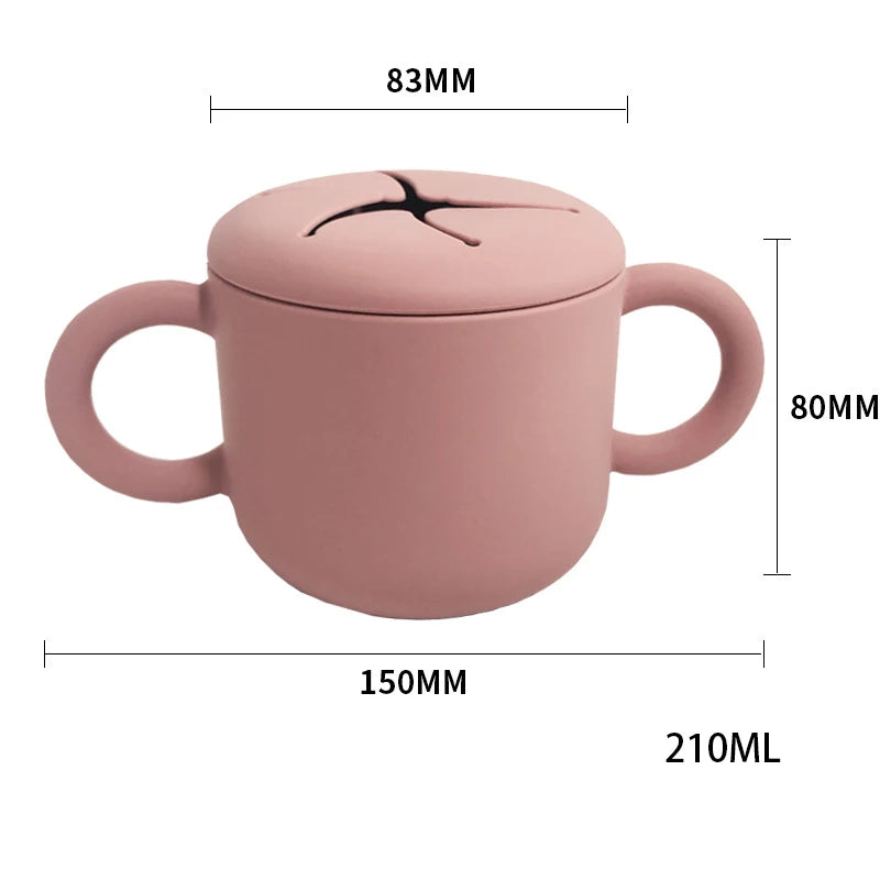 Snack ‘n’ Slurp Cup – BPA-Free Silicone for Toddlers