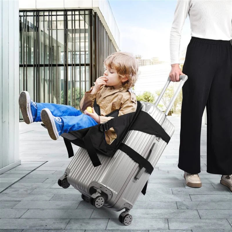 Kids Travel Seat & Luggage Strap – Hands-Free Travel Hack