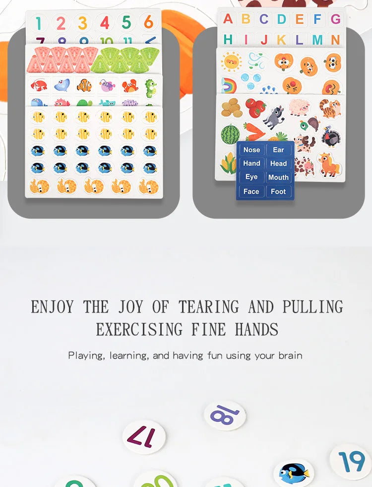 Activity Sticker Book for Kids Ages 2-6