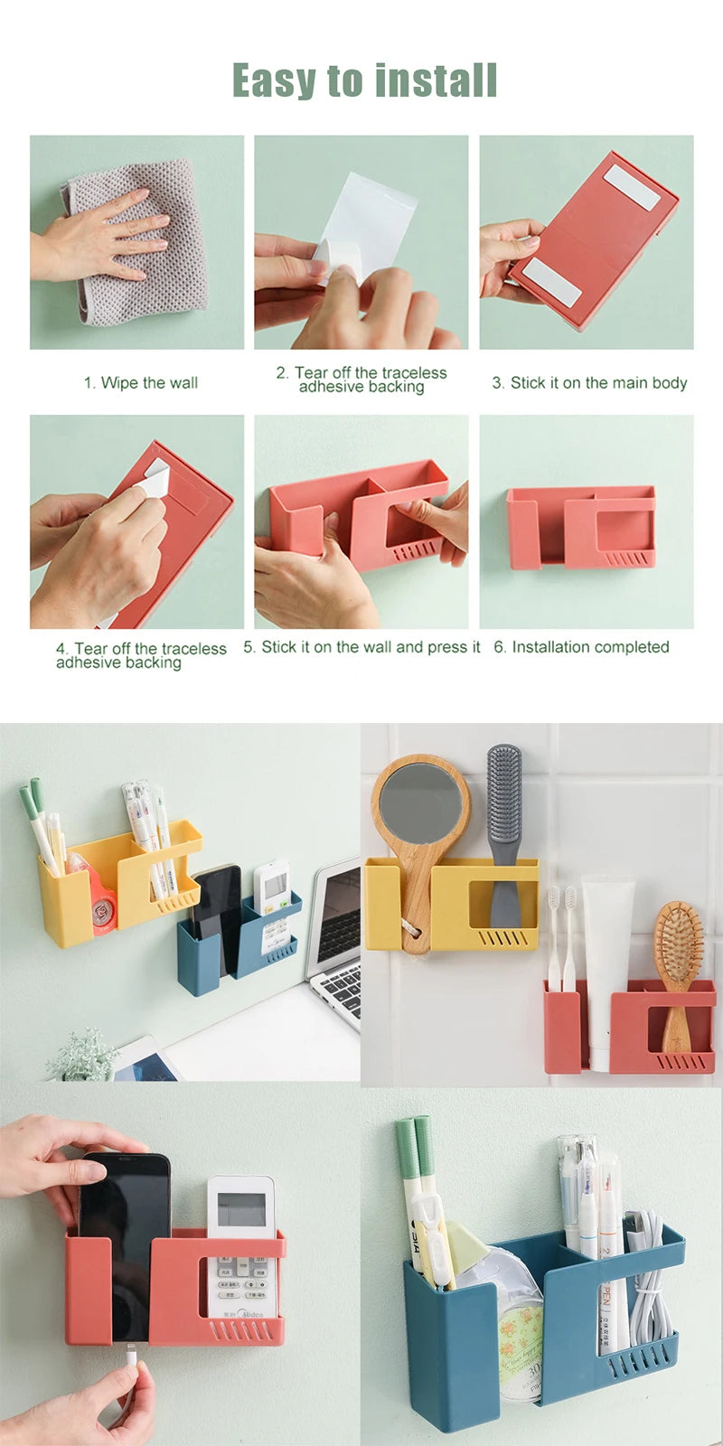 Wall-mounted Storage & Charging Rack