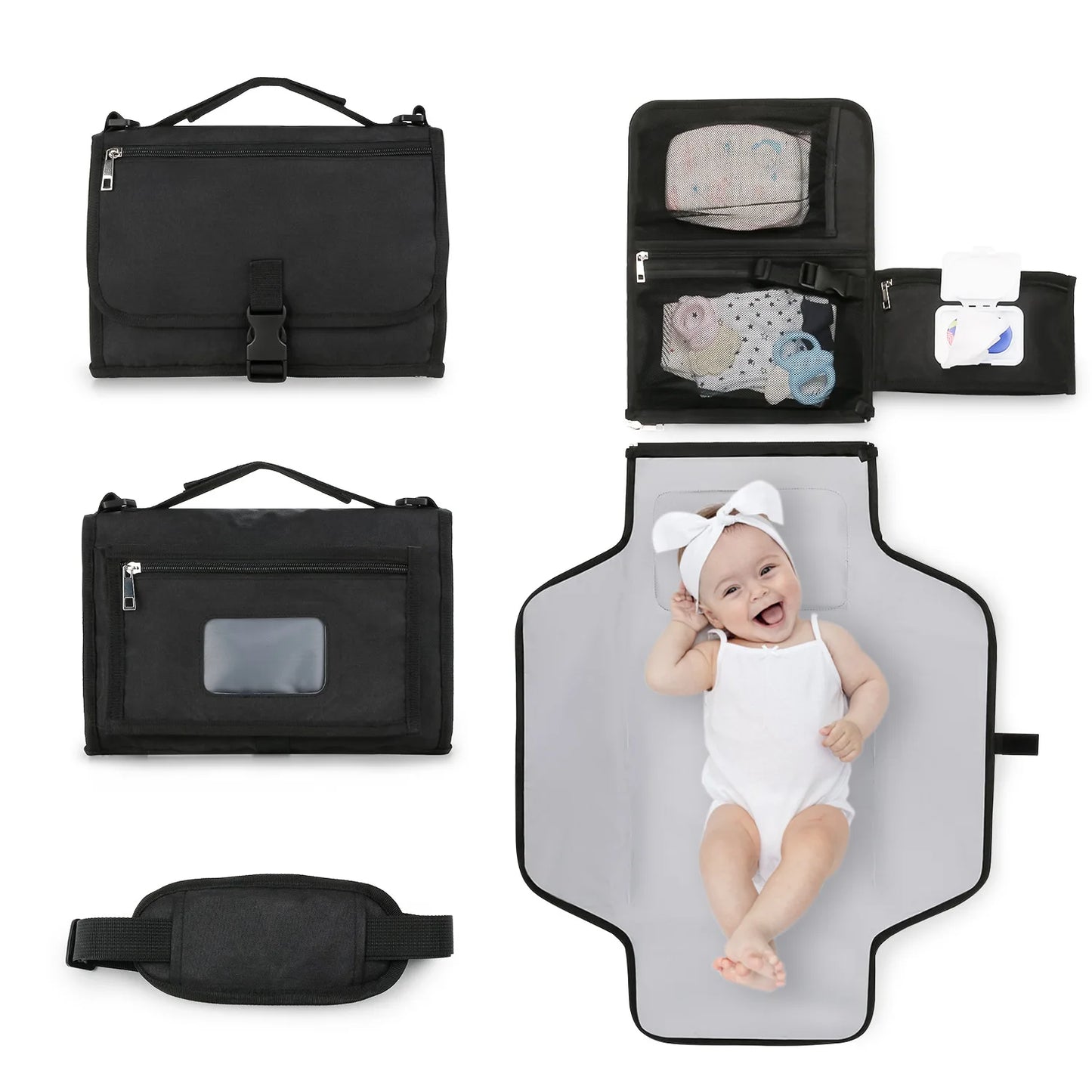 3-in-1 Portable Baby Changing Pad