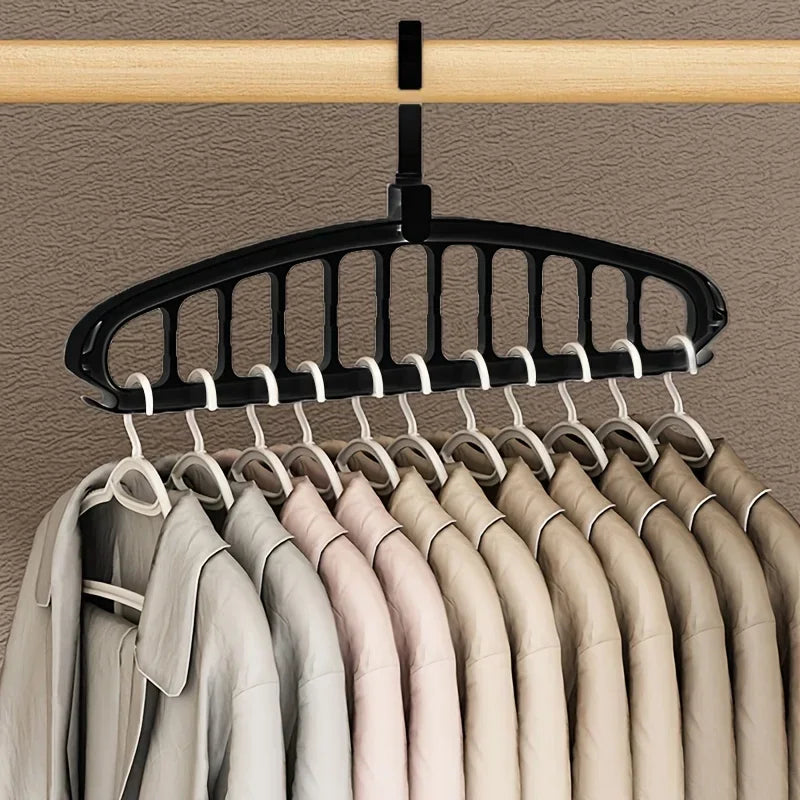 Folding Space-Saving Clothes Hanger