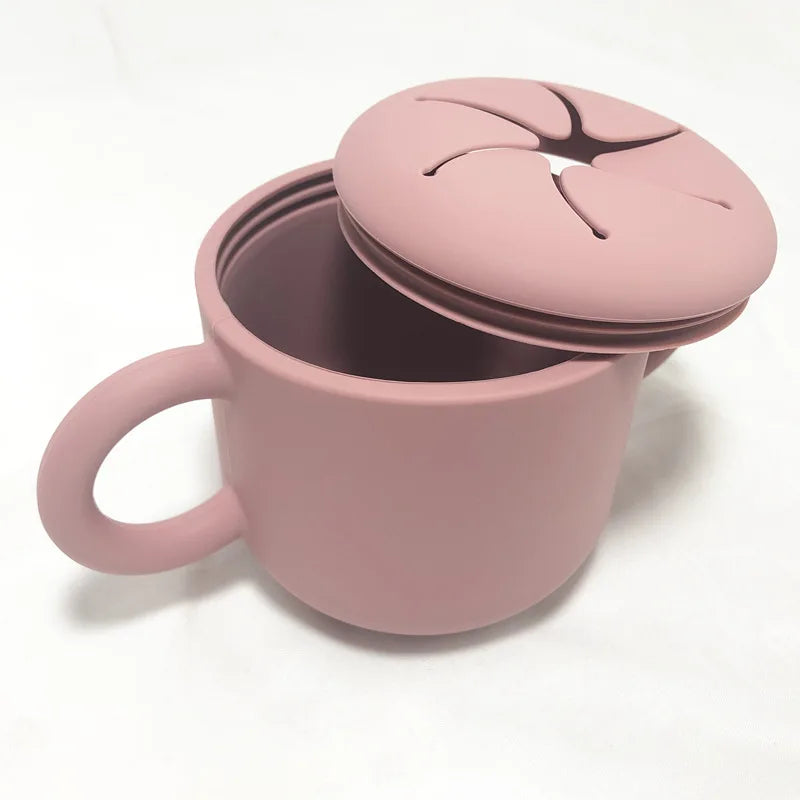 Snack ‘n’ Slurp Cup – BPA-Free Silicone for Toddlers