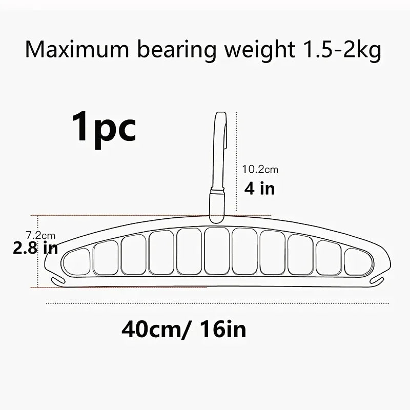 Folding Space-Saving Clothes Hanger