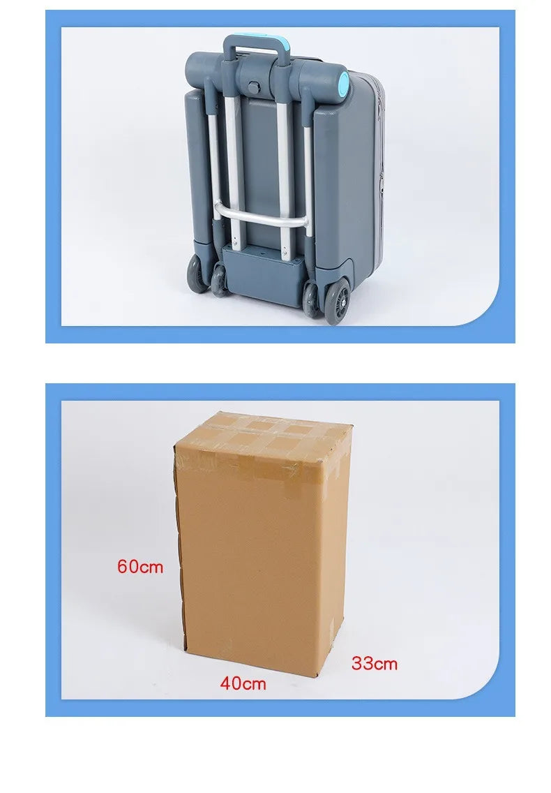 Kids Ride-On Carry-On Suitcase