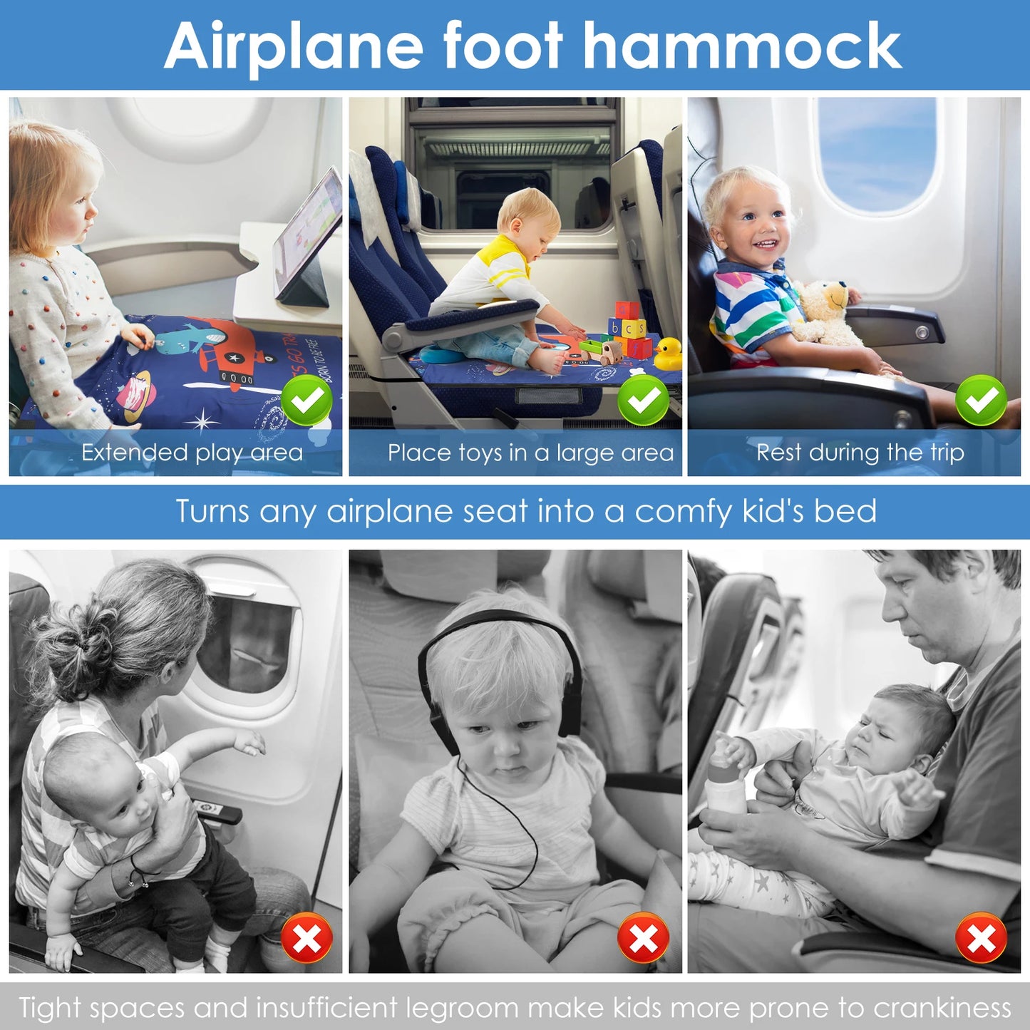 Toddler Travel Airplane Bed