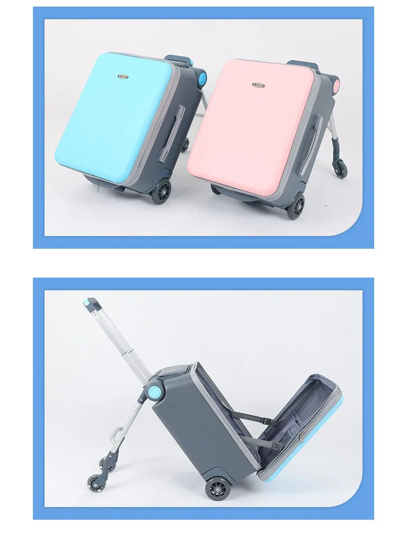 Kids Ride-On Carry-On Suitcase