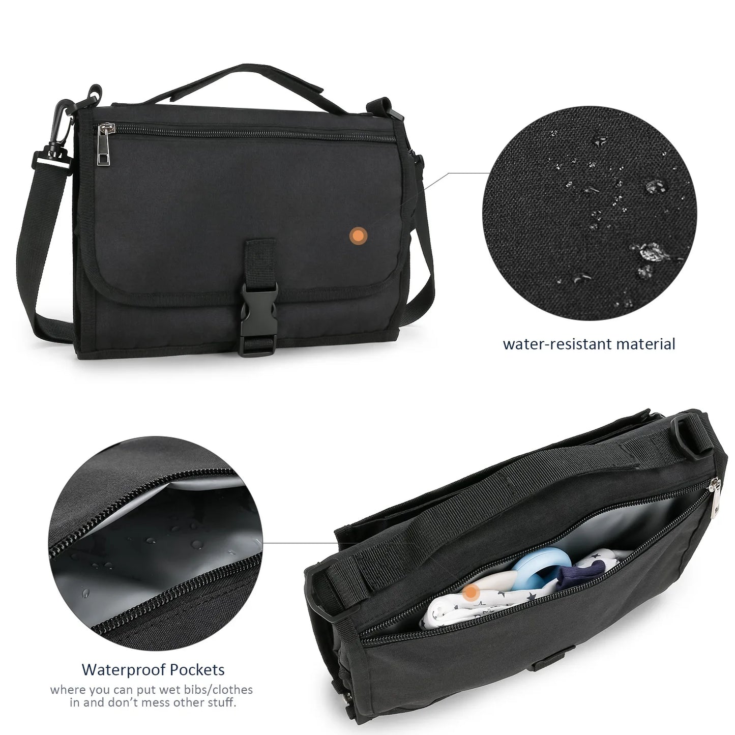 3-in-1 Portable Baby Changing Pad
