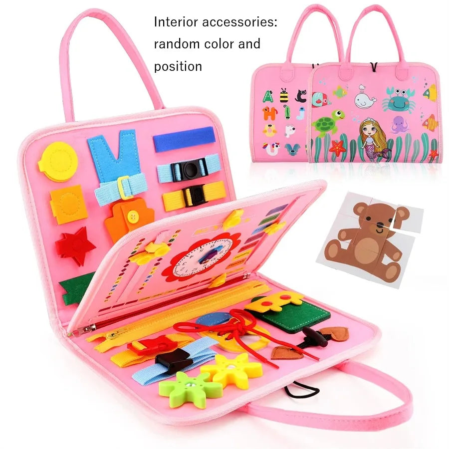 Montessori Travel Busy Board