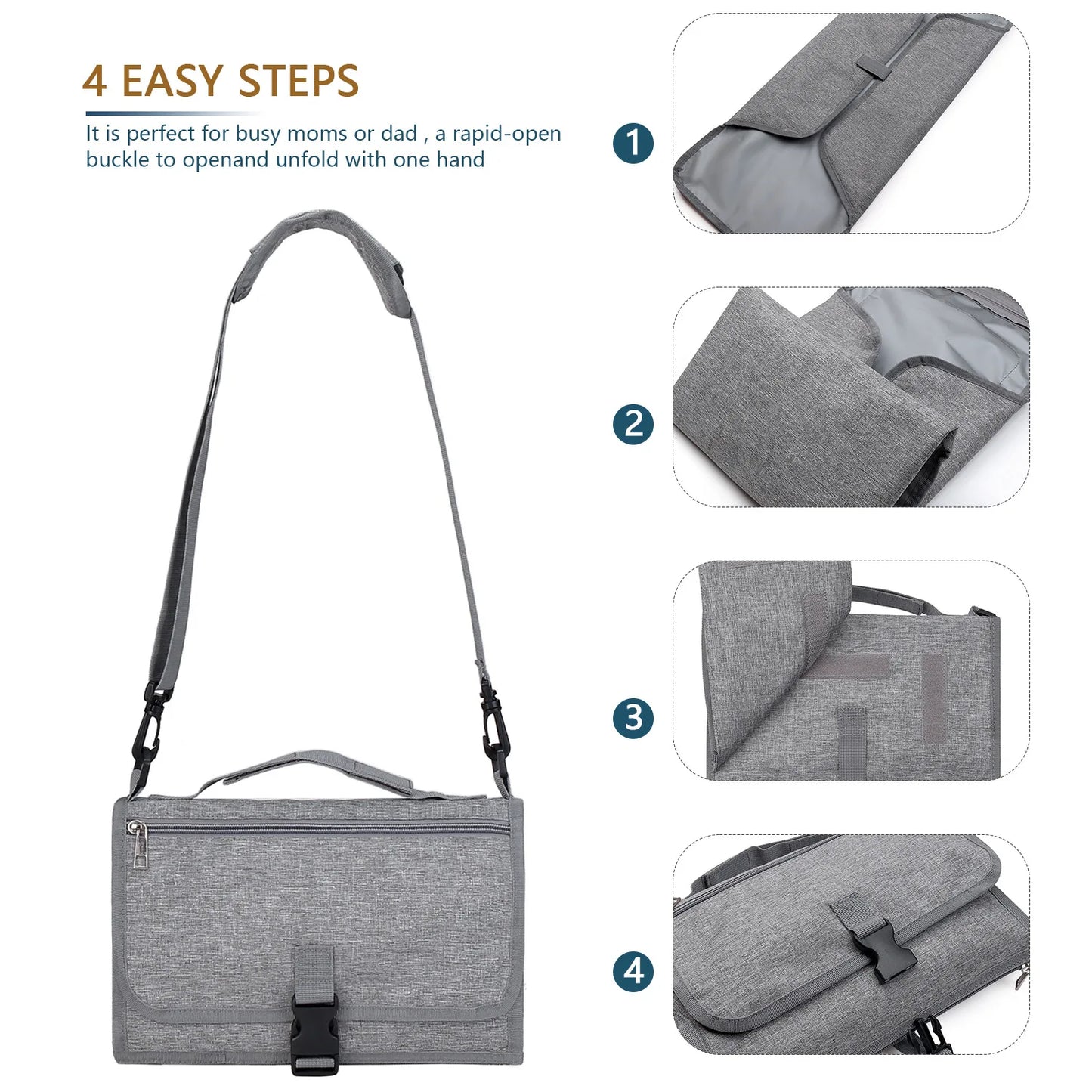 3-in-1 Portable Baby Changing Pad
