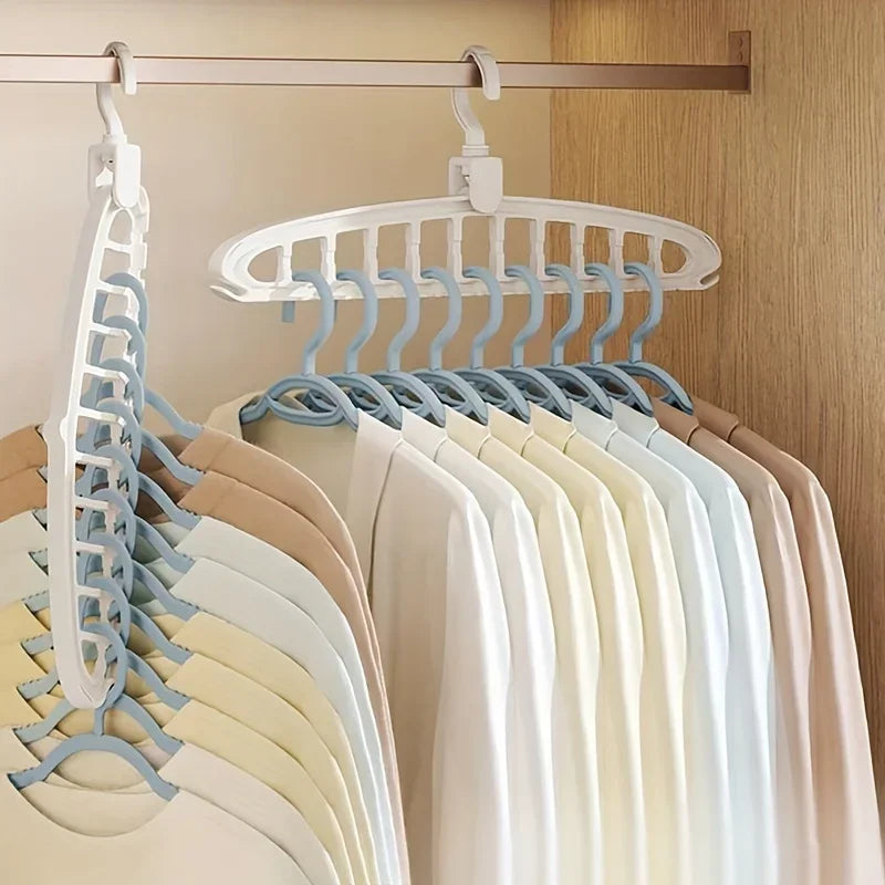 Folding Space-Saving Clothes Hanger