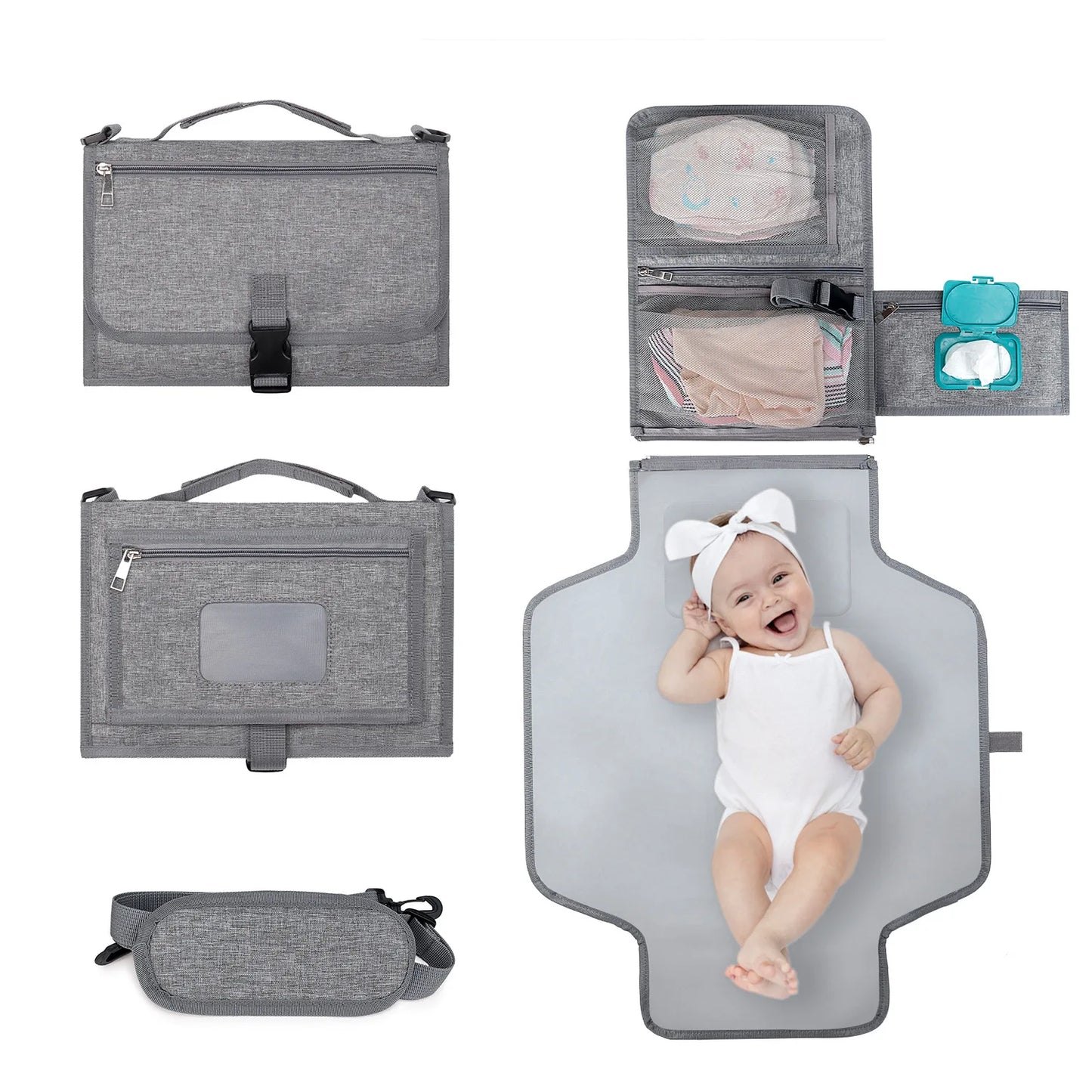 3-in-1 Portable Baby Changing Pad