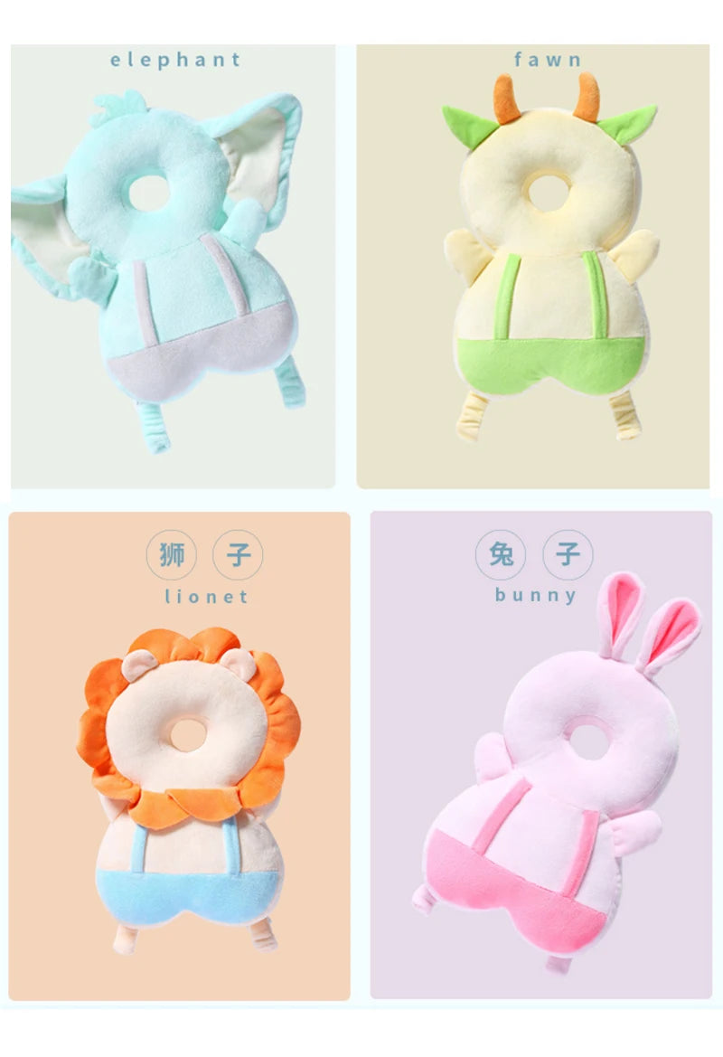 Baby Anti-Fall Head Protector – Cute Safety Cushion for 1–2Y