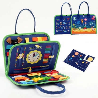 Montessori Travel Busy Board
