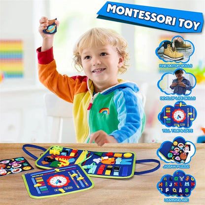 Montessori Travel Busy Board