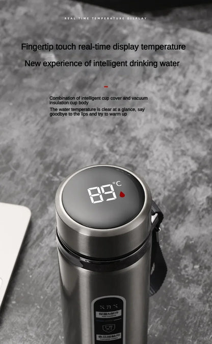 Smart Thermos Bottle with LED Temperature Display