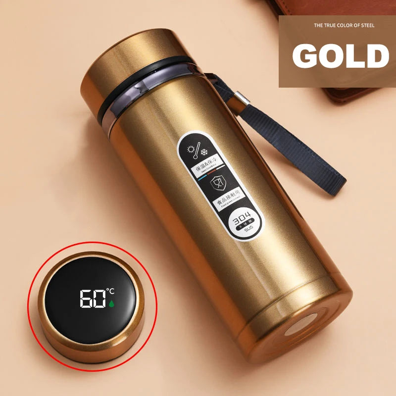 Smart Thermos Bottle with LED Temperature Display
