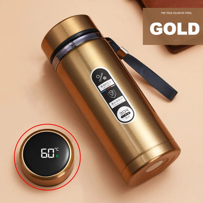 Smart Thermos Bottle with LED Temperature Display