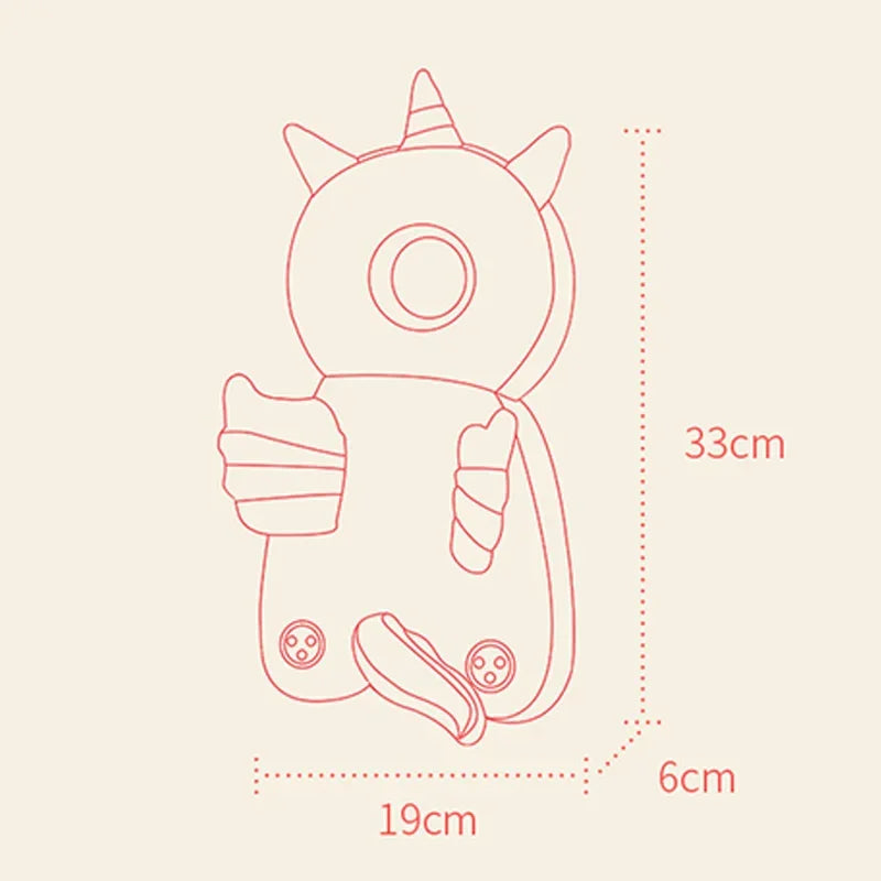 Baby Anti-Fall Head Protector – Cute Safety Cushion for 1–2Y
