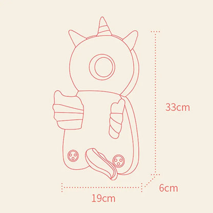 Baby Anti-Fall Head Protector – Cute Safety Cushion for 1–2Y