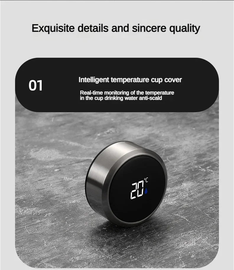 Smart Thermos Bottle with LED Temperature Display