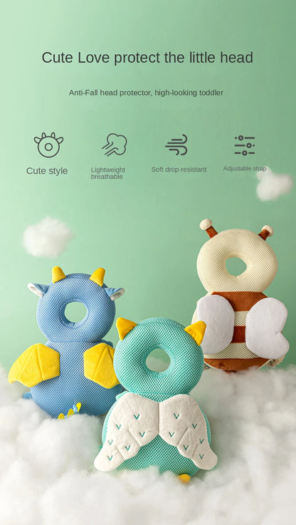 Baby Anti-Fall Head Protector – Cute Safety Cushion for 1–2Y