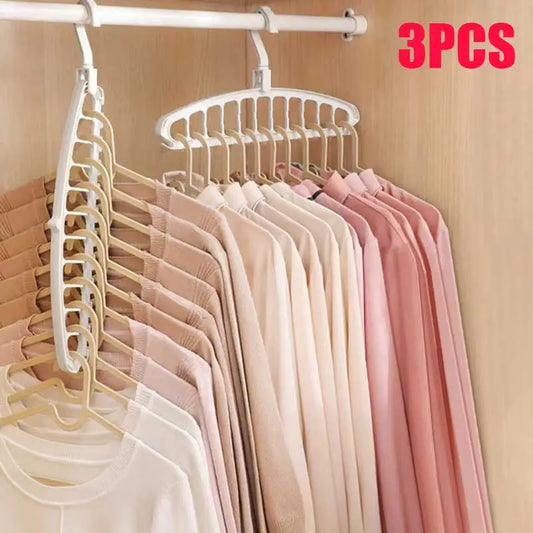 Folding Space-Saving Clothes Hanger