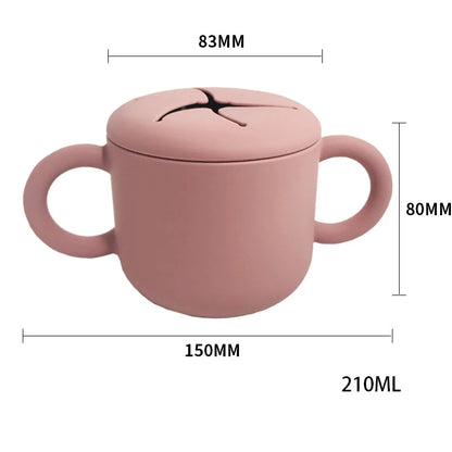 Snack ‘n’ Slurp Cup – BPA-Free Silicone for Toddlers
