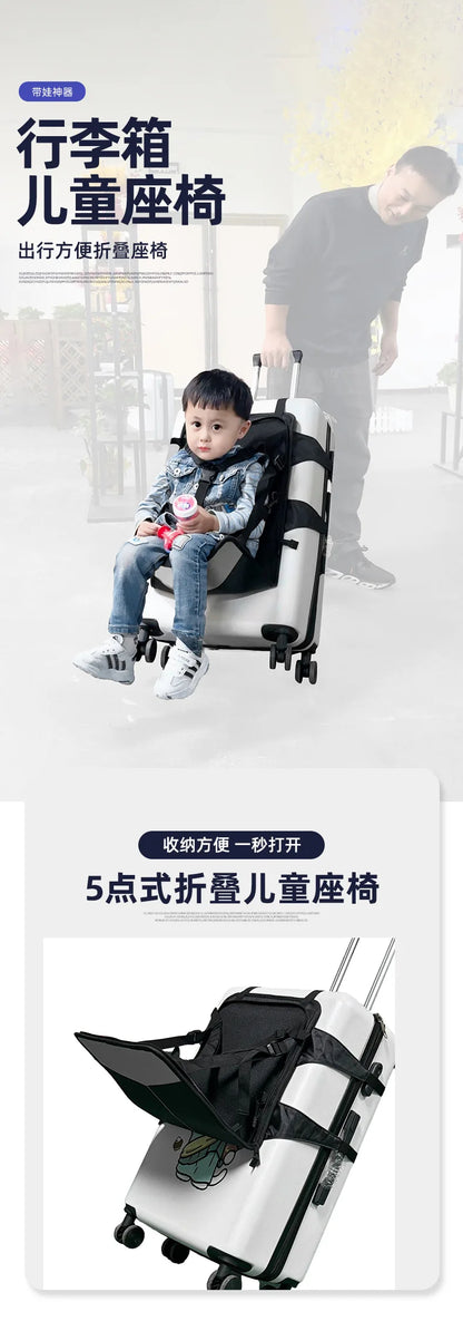 Kids Travel Seat & Luggage Strap – Hands-Free Travel Hack