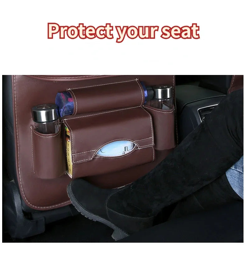 Car Seat Back Organizer with Foldable