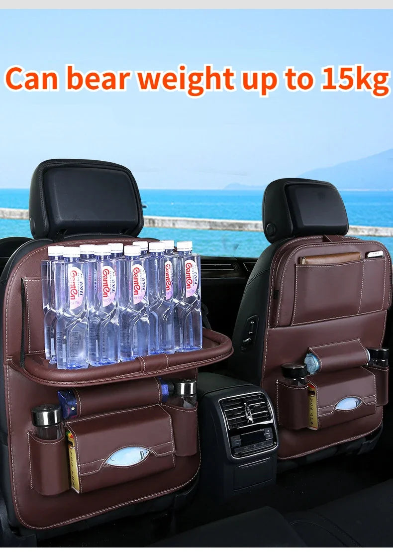 Car Seat Back Organizer with Foldable
