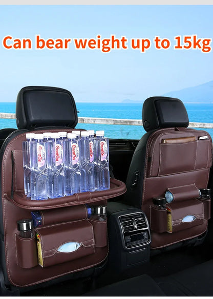 Car Seat Back Organizer with Foldable